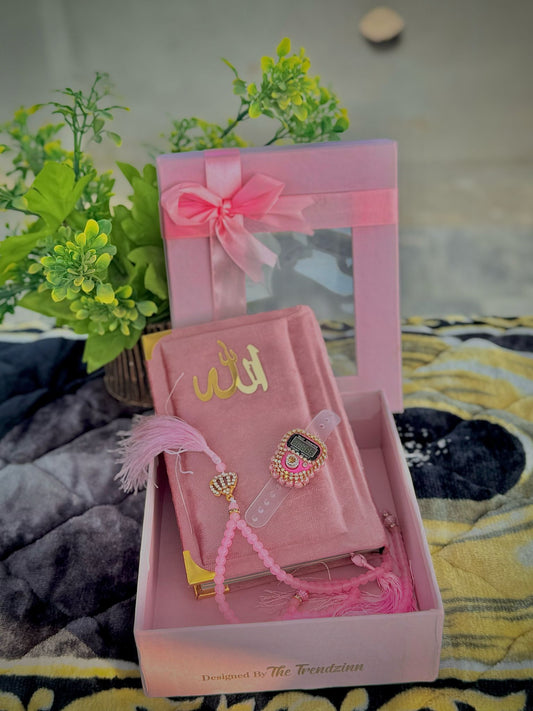 New Turkish Imported Holy Qur'an Set with Digital counter and Tasbeeh